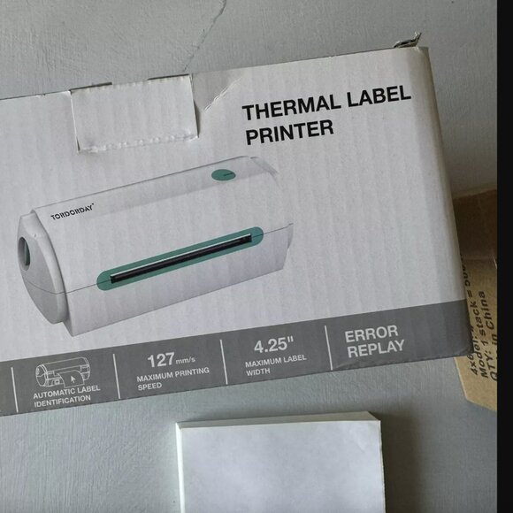 NWT TORDORDAY USB Thermal Label Printer 4x6inch - Picture 5 of 10